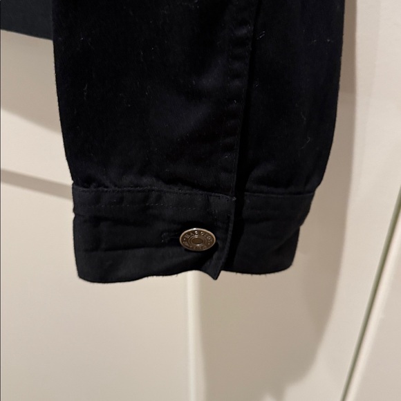 Harold’s Ladies Black Jacket.  XL.  Black.  Cotton. Button Front. - Picture 4 of 6